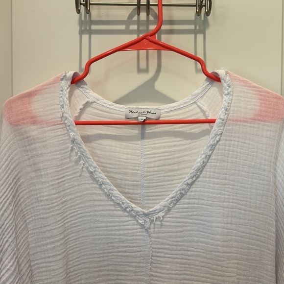 Michael Stars Three Quarter Length Sleeve Blouse - Picture 3 of 5